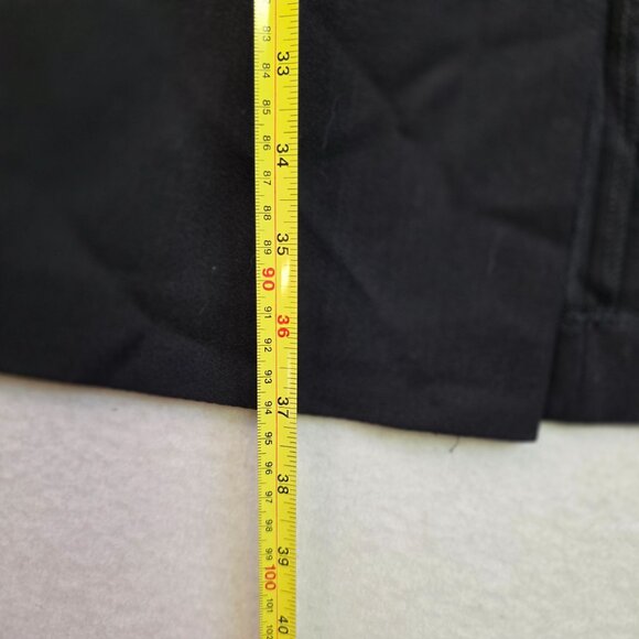 Wool Maxi Skirt Large Black Split Detail Classic Long Length by Gett New - Picture 8 of 9